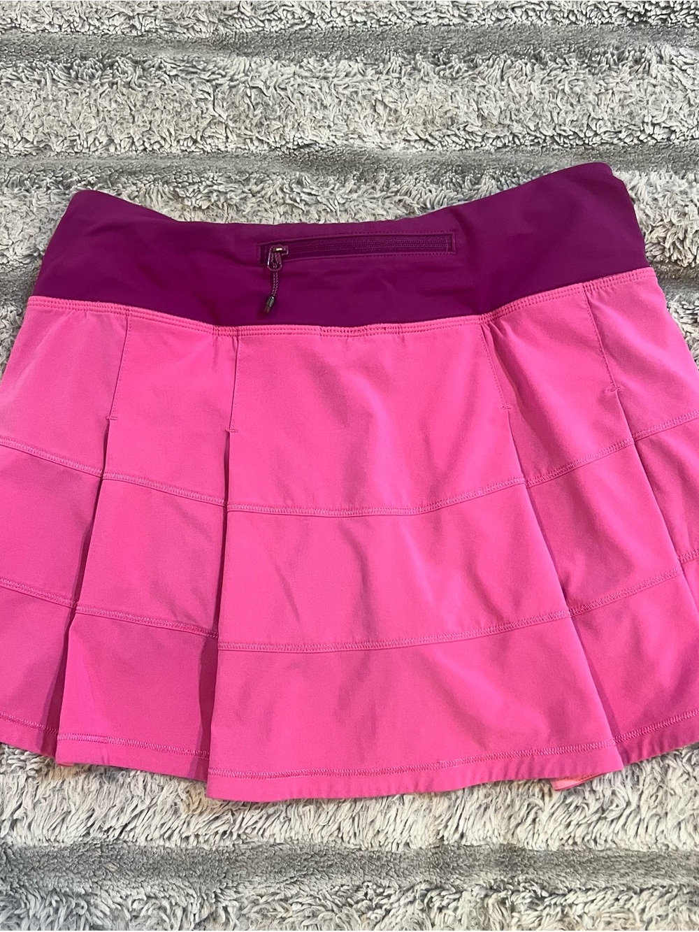 lululemon athletica Two-Tone Pink Pleated Active Skirt